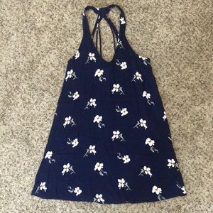 Blue Floral Cotten Dress